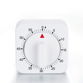 ZHOUSUFEN Square 60 Mechanical Kitchen Timer Cooking Timer Clock with Loud Alarm No Batteries Required Kitchen Learn