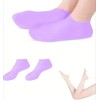 2 Pair Full Length Silicone Gel Moisturizing Socks Foot Care