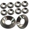 M8 Countersunk Solid Metal Finishing Cup Washer A4 Marine Grade