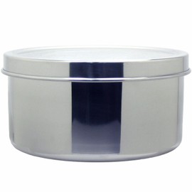 Nagao Tsubame-Sanjo Round Storage Container 100xH55mm 18-8 Stainless Steel, Made in Japan