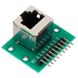 PENGLIN 5pcs RJ45 Connector Breakout Board 8-Pin Headers Network Port Vertical Adapter Test Board with PCB Board