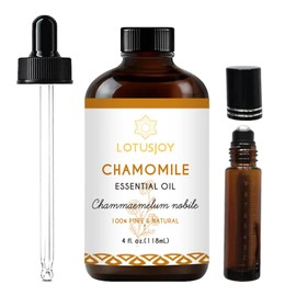 LOTUSJOY Chamomile Essential Oil, Pure Natural for Skin Body Hair Diffuser - 4 Oz