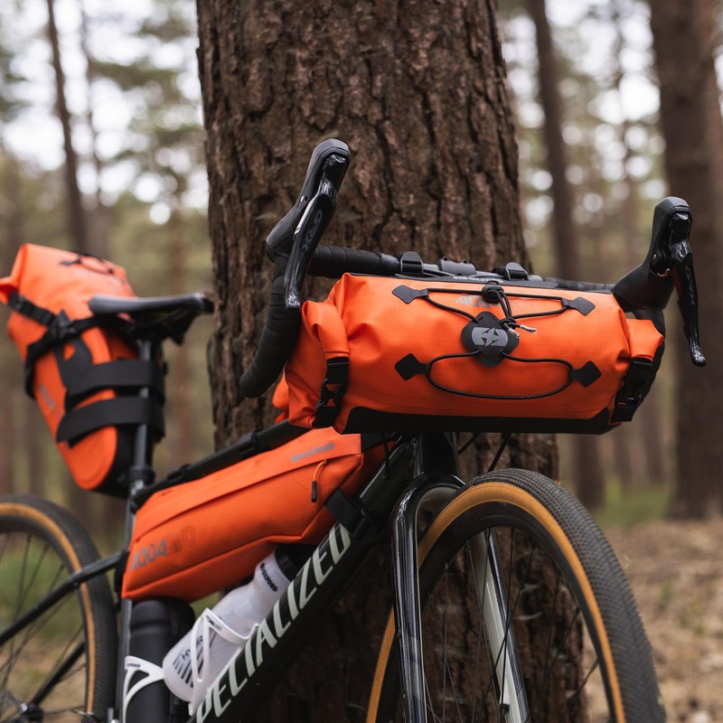 Aqua Evo Adventure Bicycle Handlebar Pack Orange