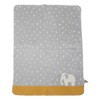 David Fussenegger Mila Baby Blanket Elephant in Rain 75 x