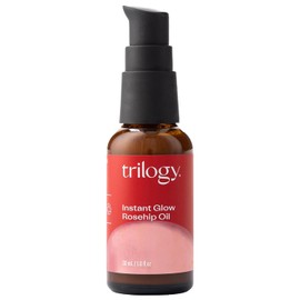 Trilogy Aceite De Rosa Mosqueta Brillo Instantáneo (30Ml) - Con Mica Y Escualano - Apoya La Producción De Colágeno, Hidrata Y Repara Mejorando La Textura De La Piel, Proporciona Ilumi