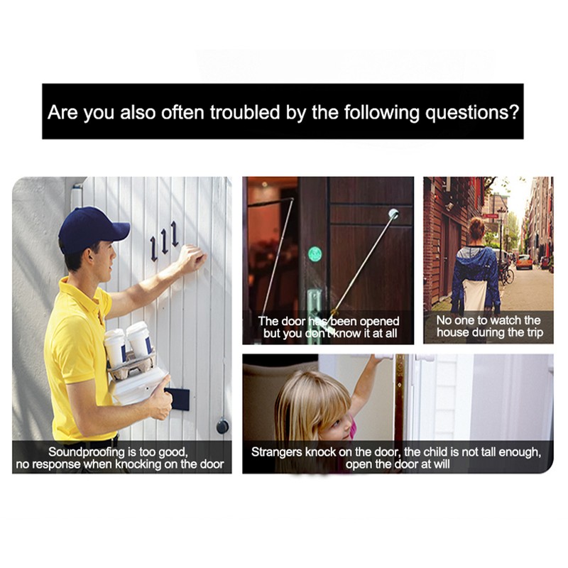 Digital Peephole Doorbell Camera 4.5 Inch Color Screen Night Vision