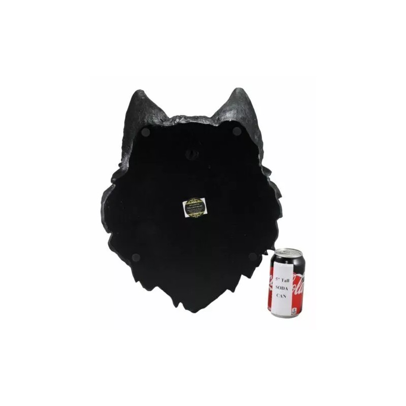 Ebros Large Black Wolf Head with Blood Eyes Wall Decor
