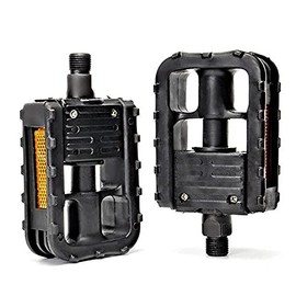 MTB Cycling Folding Plastic Pedals Flat Platform Bike Bicycle MTB BMX Outdoor UK MTB Folding Bike Foldable Flat Platform Pedals No Slip Aluminum Alloy Universal Universal Plastic