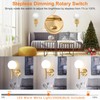 Dimmable Plug in Wall Sconces Set of 2, Hardwired or