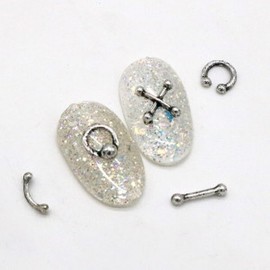 (Coco Nail) Antique Metal Piercing Nail Charms 5 Types (10 Pack) Hipster Nail Art Ships Today / (코코네일) 엔틱 메탈 피어싱 네일파츠 5종 (10개입) 힙스터 네일아트 오늘출발