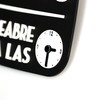 Abierto Cerrado Sign Vuelvo Enseguida with Suction Cup, Vintage Retro