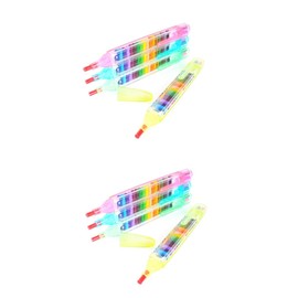 Operitacx Washable Colouring Pencils 24 Pieces 20 Wax Crayons Brush Toddler Adult Colouring Pen