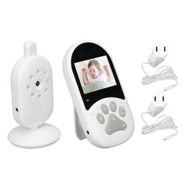 Video Baby Monitor with Camera 2.4inch 2 Way Voice Intercom Infrared Night Vision WiFi Baby Monitoring Device 100‑240V US Plug