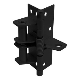 4 Pack 10cm Self-Closing Door Hinges, 4" Spring Door Hinge nterior Door Hinges Residential Hardware (Black)