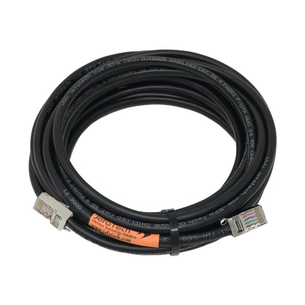 JEFA Tech Outdoor Shielded 1 Foot Cat5e Ethernet Cable Assembly