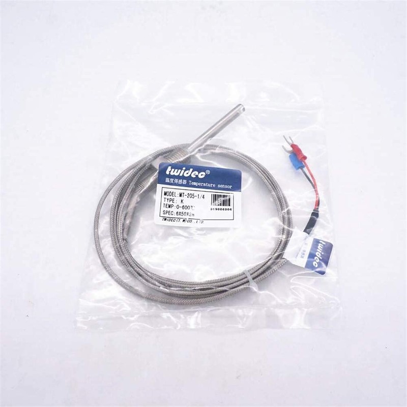 Twidec/2M NPT 1/4" inch (6X50MM) Pipe Thread Temperature Sensor Probe