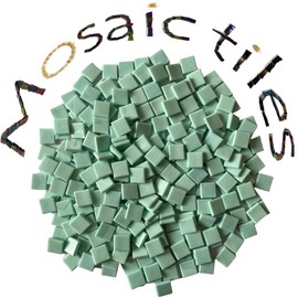 SMEIINIK 1.1lb Bulk Single Iridescent Color Mosaic Tiles for Crafts, Glass Mosaic Pieces for Mosaic Puzzles, Stained Glass Tiles for Mosaic DIY, Mosaic Making Supplies(AJ61-32)