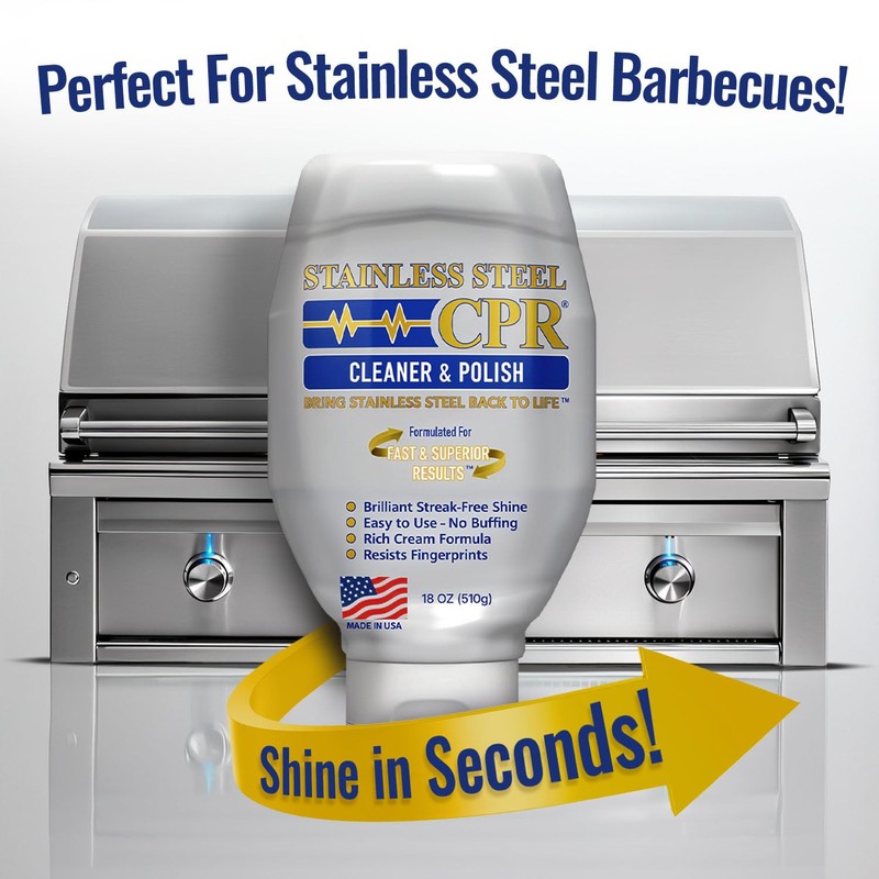 Stainless Steel CPR 18oz- 2-in-1 Kitchen Stainless Steel Cleaner and