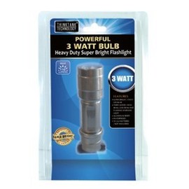 ToolUSA Think Tank Technology 3 Watt LED Flashlight | Waterproof Aluminum Body | Three Lighting Modes | 4.75" Compact Design | Large Reflector for Enhanced Brightness