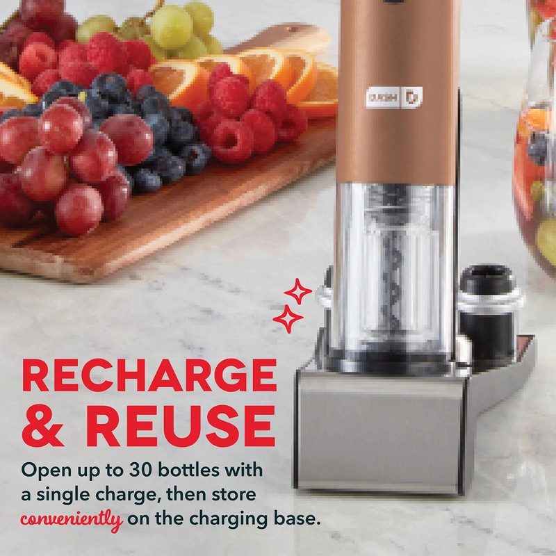 Dash Serve & Preserve Wine Set – Rechargeable Electric Wine