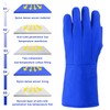 Cryogenic Gloves Low Temperature Liquid Nitrogen Protective Cowhide Gloves Resistance