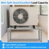 TOPTGO Mini Split Ground Stand, Heavy Duty Steel Adjustable Mini