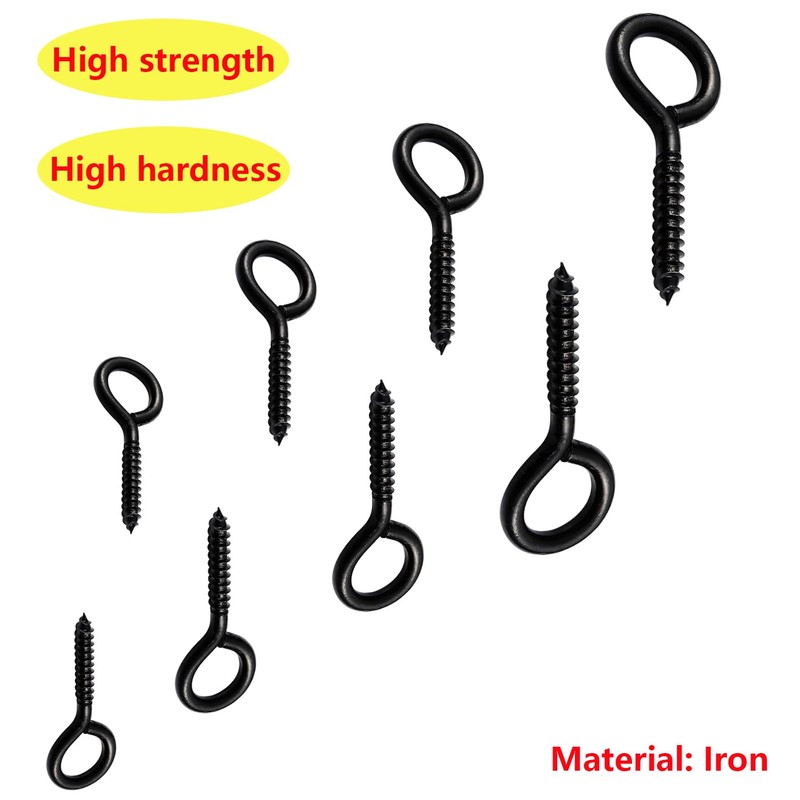 Qrity 20 PCS Eyelet Screws, Eyed Screw Hook 30mm, Self