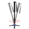 C-333+M-1 Carbon Fiber Portable Outdoor Telescopic Monopod Tripod Mountaineering Cane