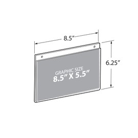 Azar 162727 8.5-Inch W by 5.5-Inch H Wall U-Frame, 10 Count