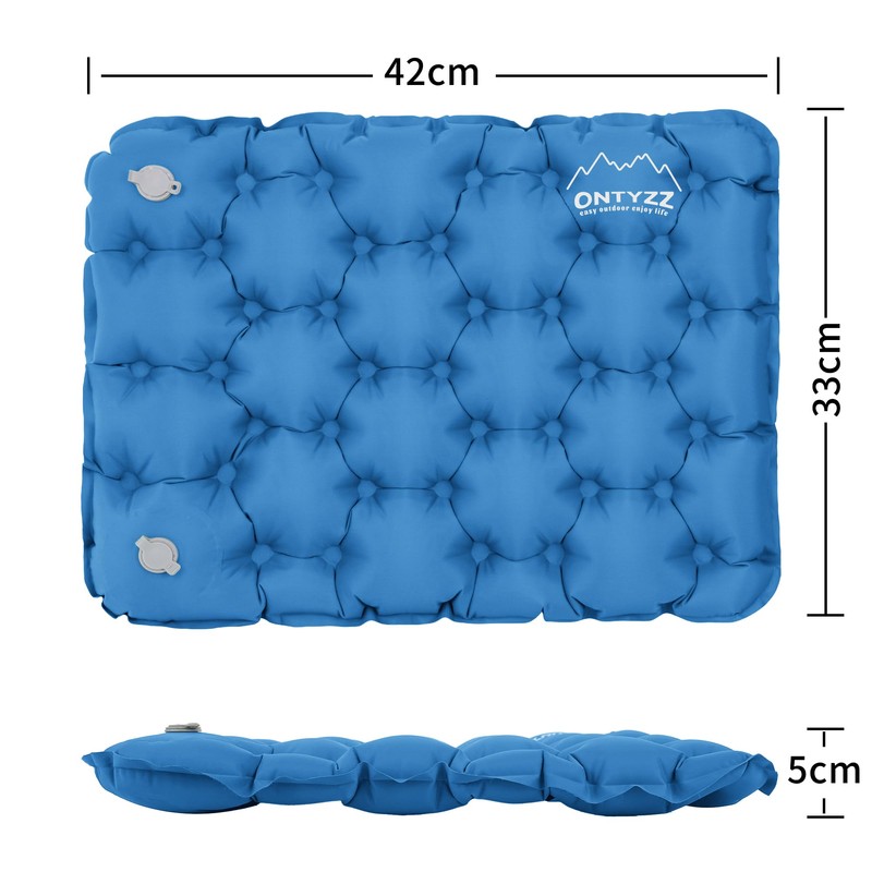 ONTYZZ Blue Push-up Cushion Inflatable Seat Cushion Lightweight Stadium Seat