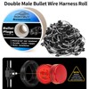 Ronybuy 150x 2 Wire Pigtail Double Male Bullet Plugs Roll,