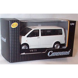 Cararama Volkswagen T5 Mini Bus in White vehicle 1:43 scale diecast model