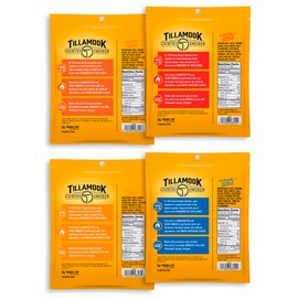 Tillamook Country Smoker Real Hardwood Smoked Beef Jerky Variety Pack, 2.5 Ounce (Pack of 4)