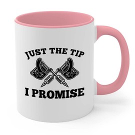 Bubble Hugs Tattoo Artist 2Tone Pink Mug 11oz - Just The Tp - Tattoo Shop Tats Tattooist Inked Tattoos Artisan Painter