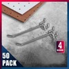 AIMALL 50x Pegboard Hooks Metal Panel Valcano Peg Board Hook