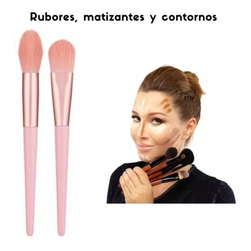 Divina Creacion Set De 10 Brochas Maquillaje Profesional Regalo Belleza