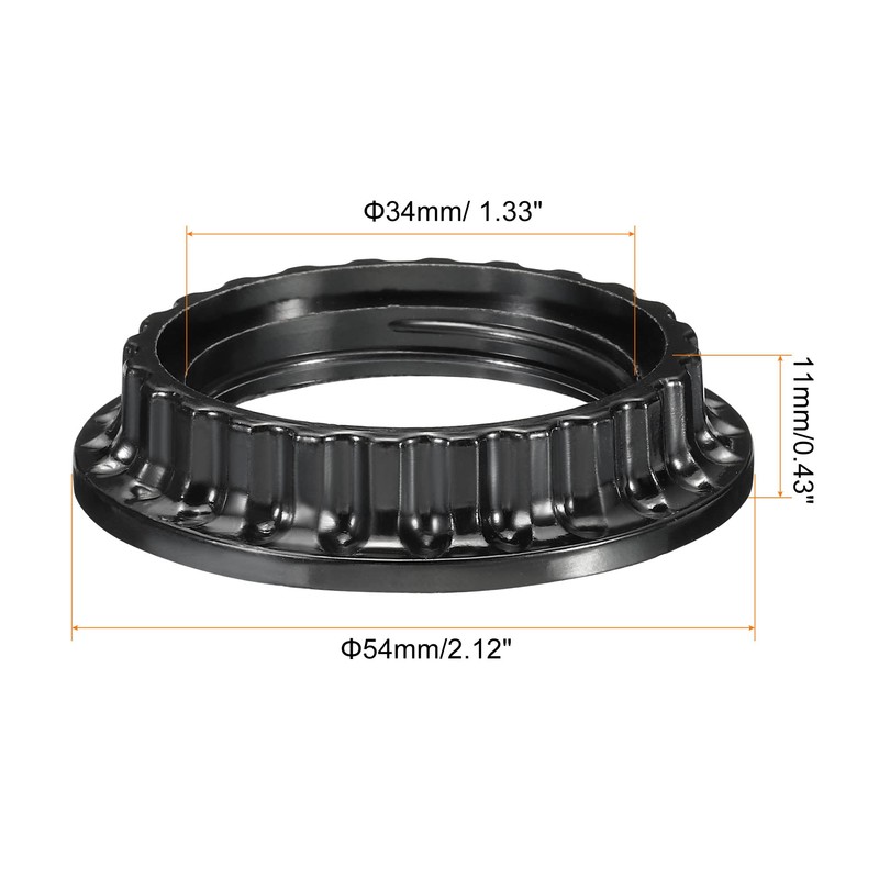 PATIKIL E26 Light Socket Rings, 5 Pack Lamp Shade Holder