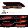 BINQIGOO Full LED Rear Bumper Reflector Lights Compatible with 2018-2023
