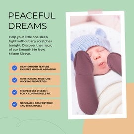 Smooth Me Now Eczema - Mangas y manoplas para arañazos para bebés y niños pequeños | Mangas de eczema con guantes suaves para dejar de rascarse, Rosado, 6 Años