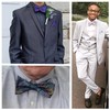 Alizeal Mens 2pcs Paisley Jacquard Self-Tie Bow Tie Pocket Square