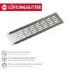 Gedotec Ventilation grille square made of aluminium, 1 piece exhaust