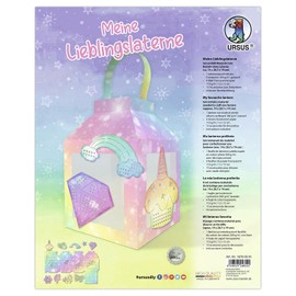 Ursus 18780001 Lantern Craft Set "My Favourite Lantern Fairy Dust", Complete Set for Making a Lantern Yourself, Includes Instructions (English language not guaranteed), Ideal for Saint Martin, Lantern