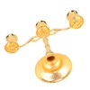 3 Arms Alloy Candelabra Vintage Style Elegant Candlestick Holder for