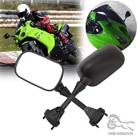 DREAMIZER Motorcycle Rear View Mirrors Black M6 Side Rearview Mirror for Kawasaki Ninja ZX6R ZX-6R ZX636 2005-2008 2006 2007 ZX10R 2004-2010