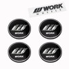 Set of 4 W Mark Center Caps by WORK (WORK)