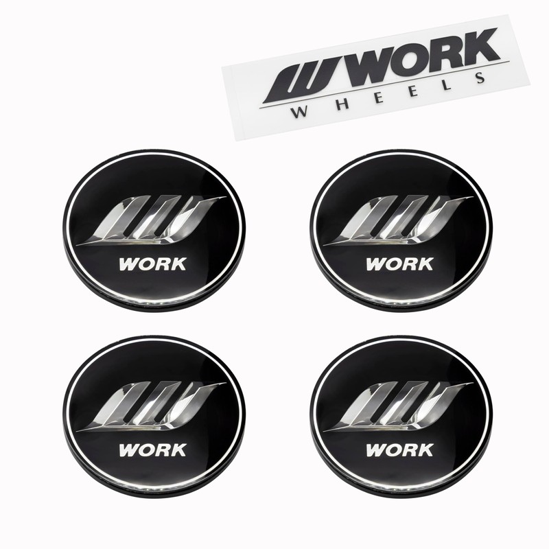 Set of 4 W Mark Center Caps by WORK (WORK)