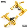 EATAKWARD Universal Motorcycle License Plate Bracket Holder, Gold License Plate