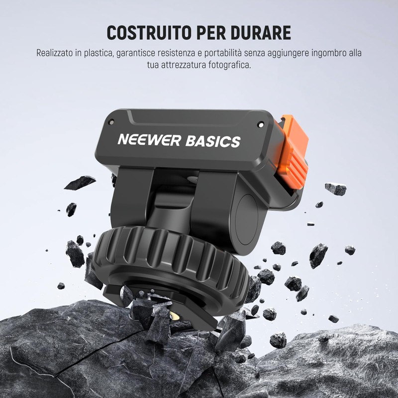 NEEWER BASICS Adattatore Cold Shoe Magnetico Compatibile con DJI OSMO
