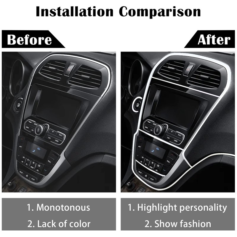 OSIFIT Car Interior Trim Strips, 16.4ft Electroplating Decoration Styling Door
