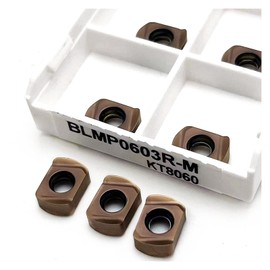 DUPHA Carbide Inserts 10 Pcs BLMP 0603R BLMP 0904R-M KT8030 KT8060 Turning Tools Lathe Cutter Carbide Inserts for Professional Steel Processing Tool (Size : BLMP 0603R-M KT8060)